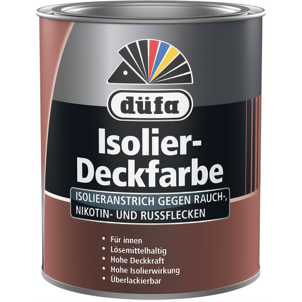 Düfa Isolier-Deckfarbe 750 ml Isolieranstrich gegen Rauch-, Nikotin- & Wasserflecken