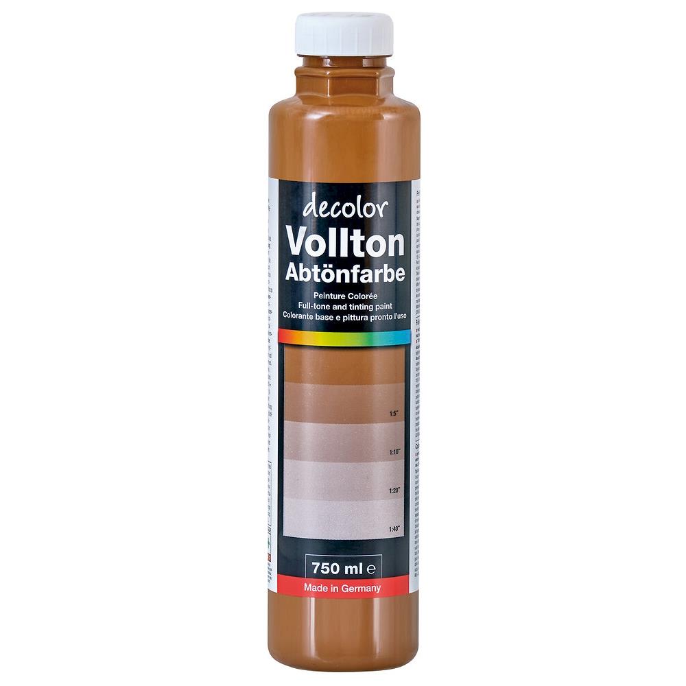 decolor Vollton- und Abtönfarbe, Zigarrenbraun 905 S, 750 ml, seidenmatt