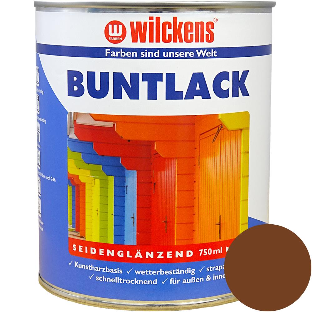 Wilckens Buntlack seidenglänzend, Lehmbraun (RAL 8003), 750 ml