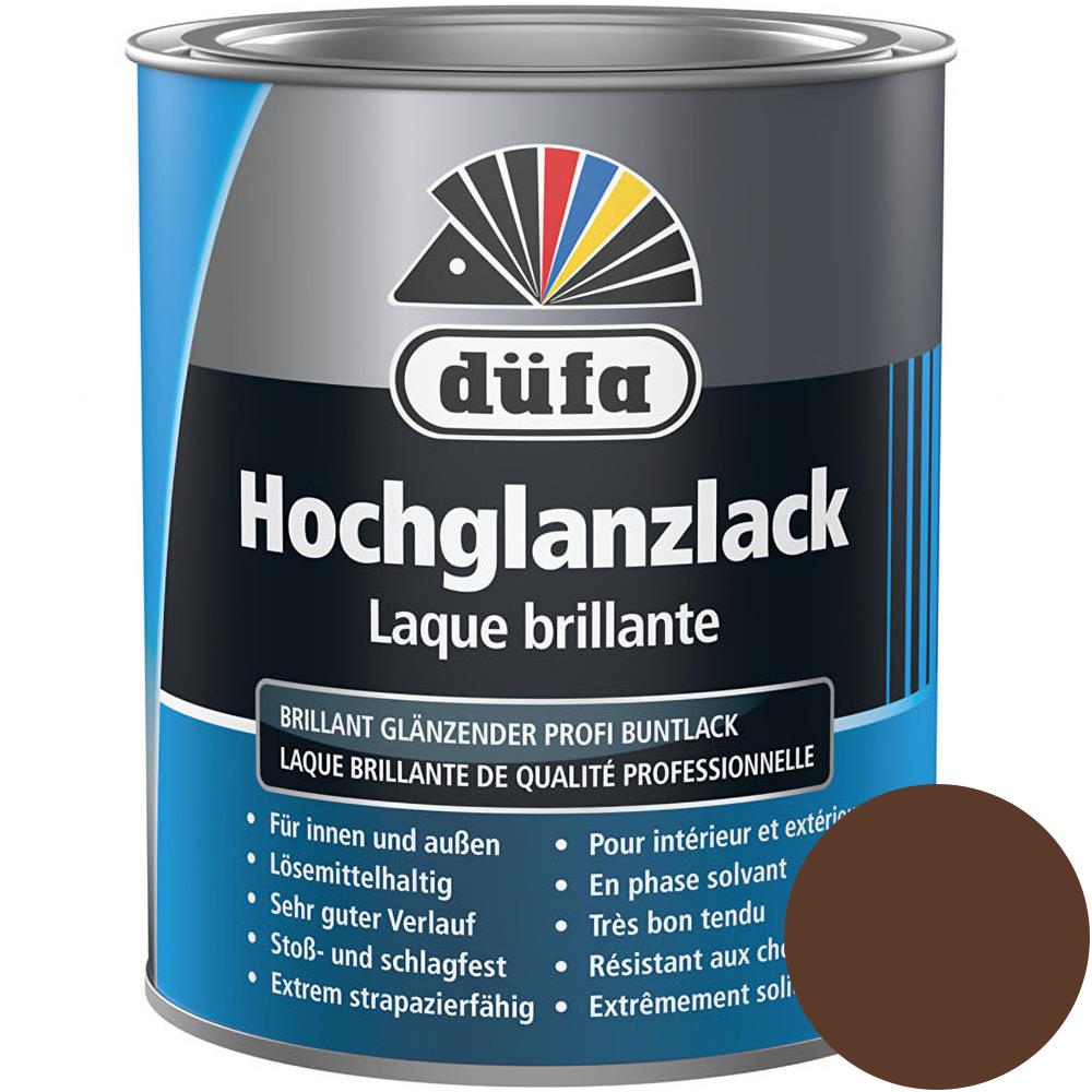 Düfa Hochglanzlack RAL 8011 Nussbraun 750 ml hochglänzend Lack