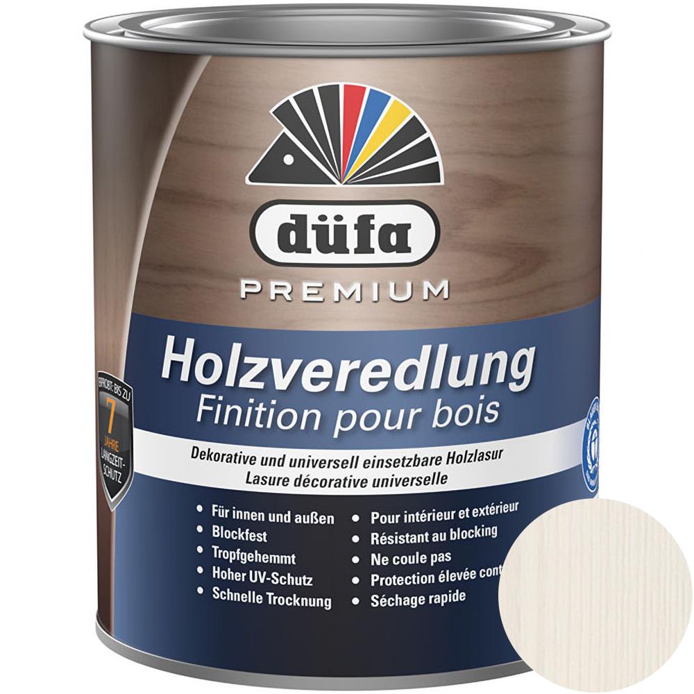 Düfa Premium Holzveredlung ALABASTER 750 ml Universallasur Holzlasur Schutzlasur