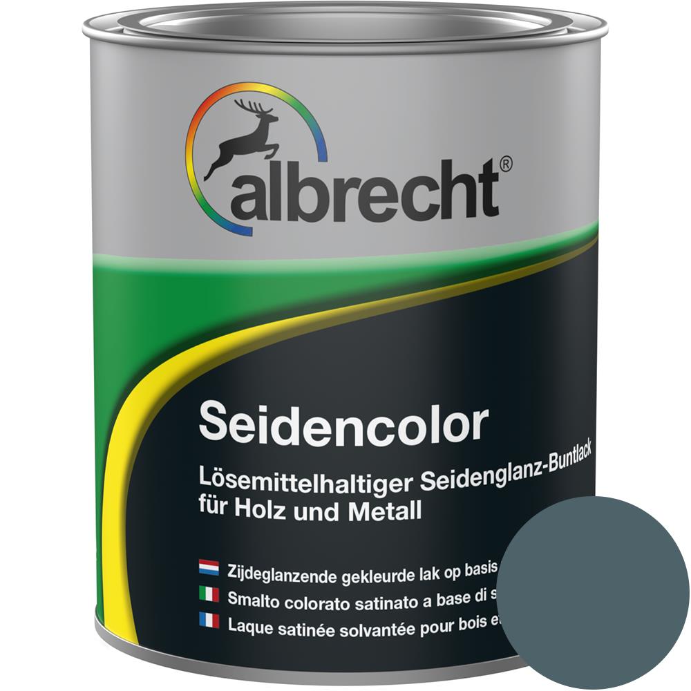 Albrecht Seidencolor Glanzlack Seidenglänzend Lack Buntlack Anthrazit 750 ml