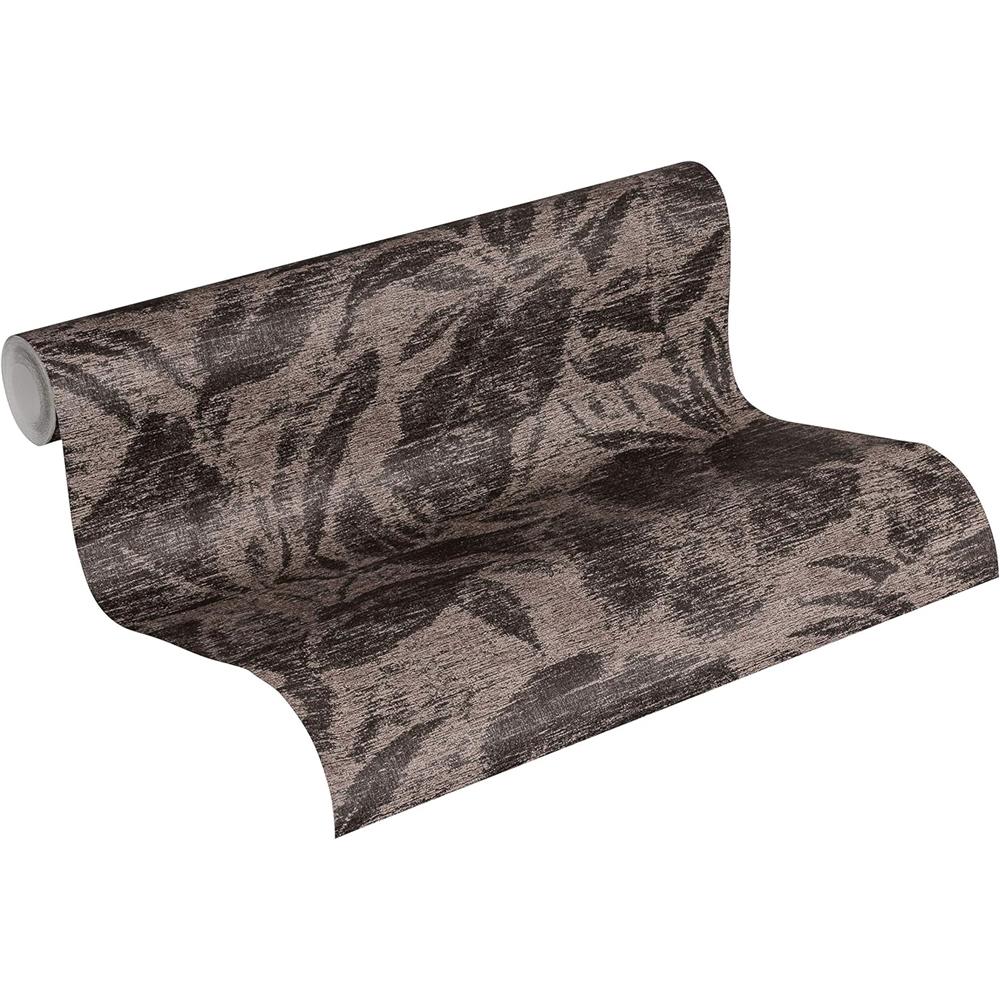 A.S. Création Vliestapete Mustertapete Dschungel Optik Palmenblätter Braun Schwarz