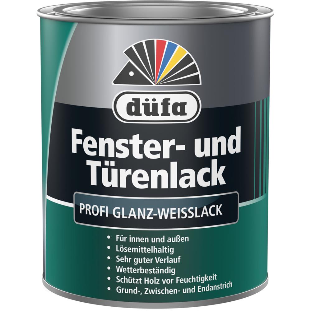 Düfa Fenster- und Türenlack 750 ml Weißlack Glanzlack