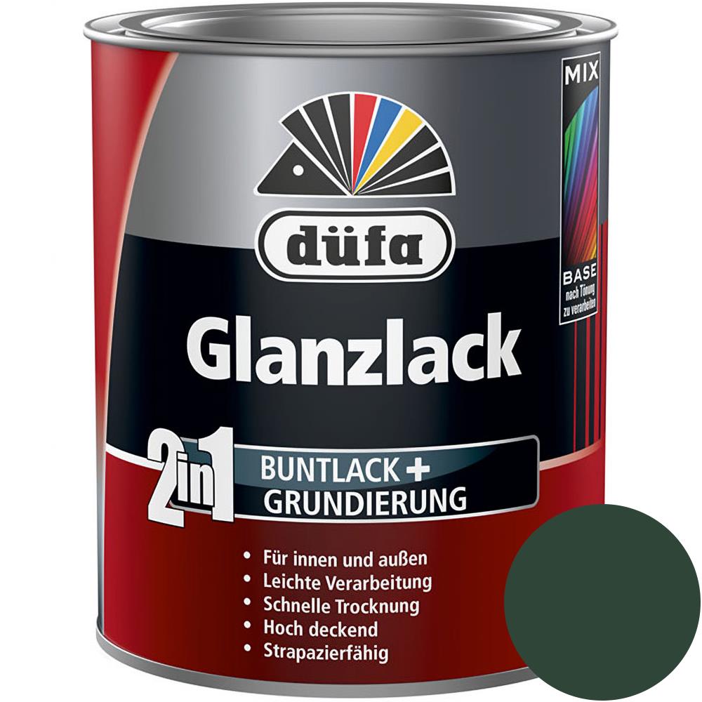 düfa 2in1 Glanzlack RAL 6005 Moosgrün 750 ml grün Lack + Grundierung