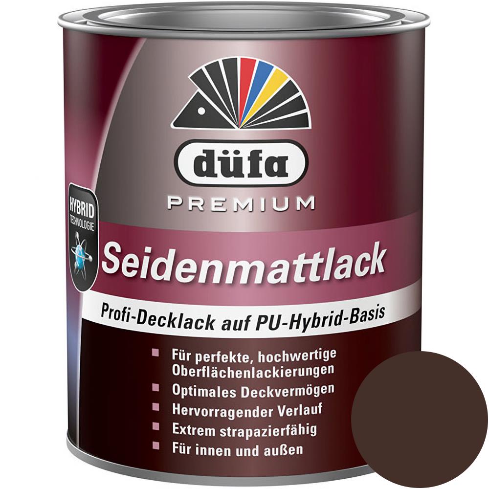düfa Premium Seidenmattlack CACAO 750 ml Braun Lack matt