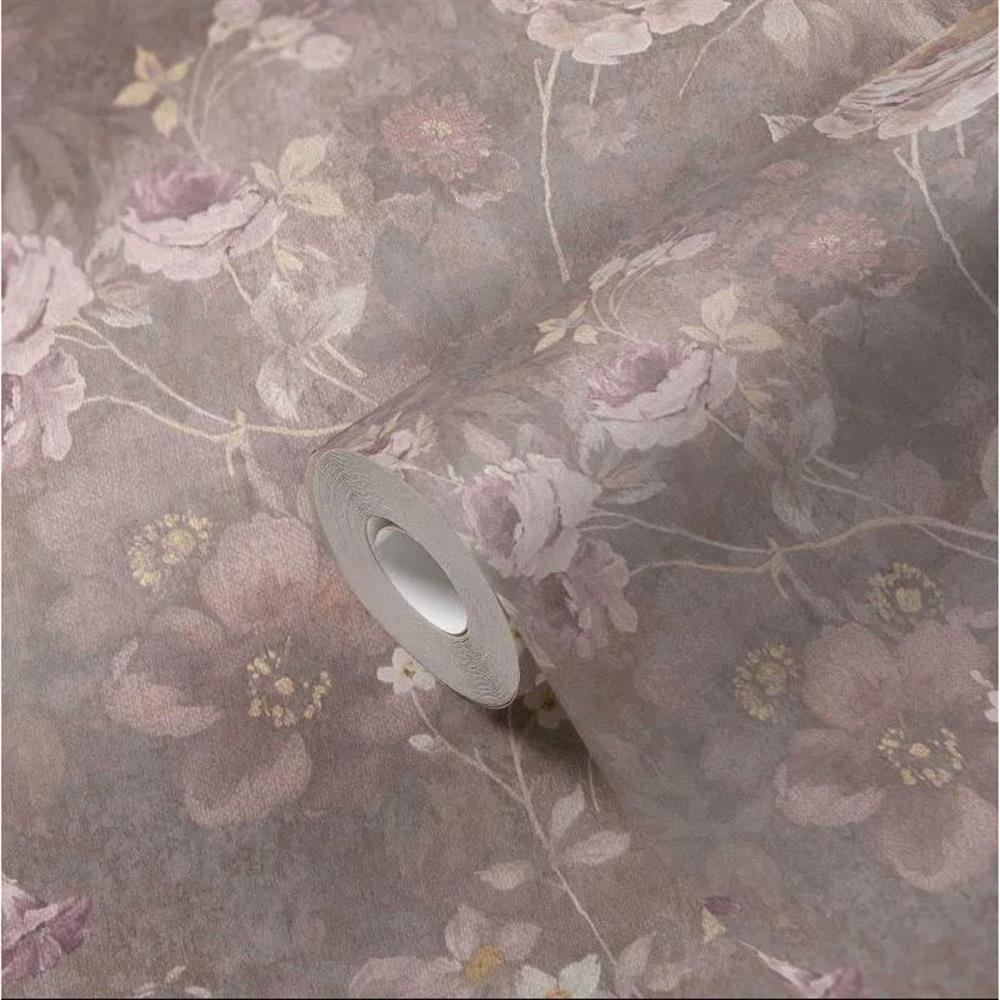 Tapete Rosen Mustertapete Vintage Zartrosa 10,05x1,06m Motivtapete Fototapete