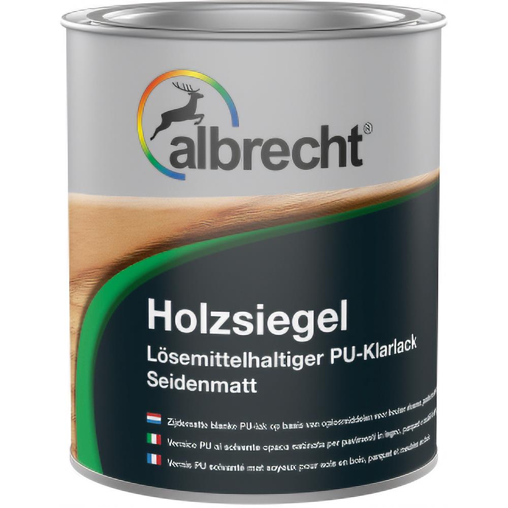 Albrecht Lack Holzlack Holzsiegel seidenmatt Holzschutz Farblos 750 ml