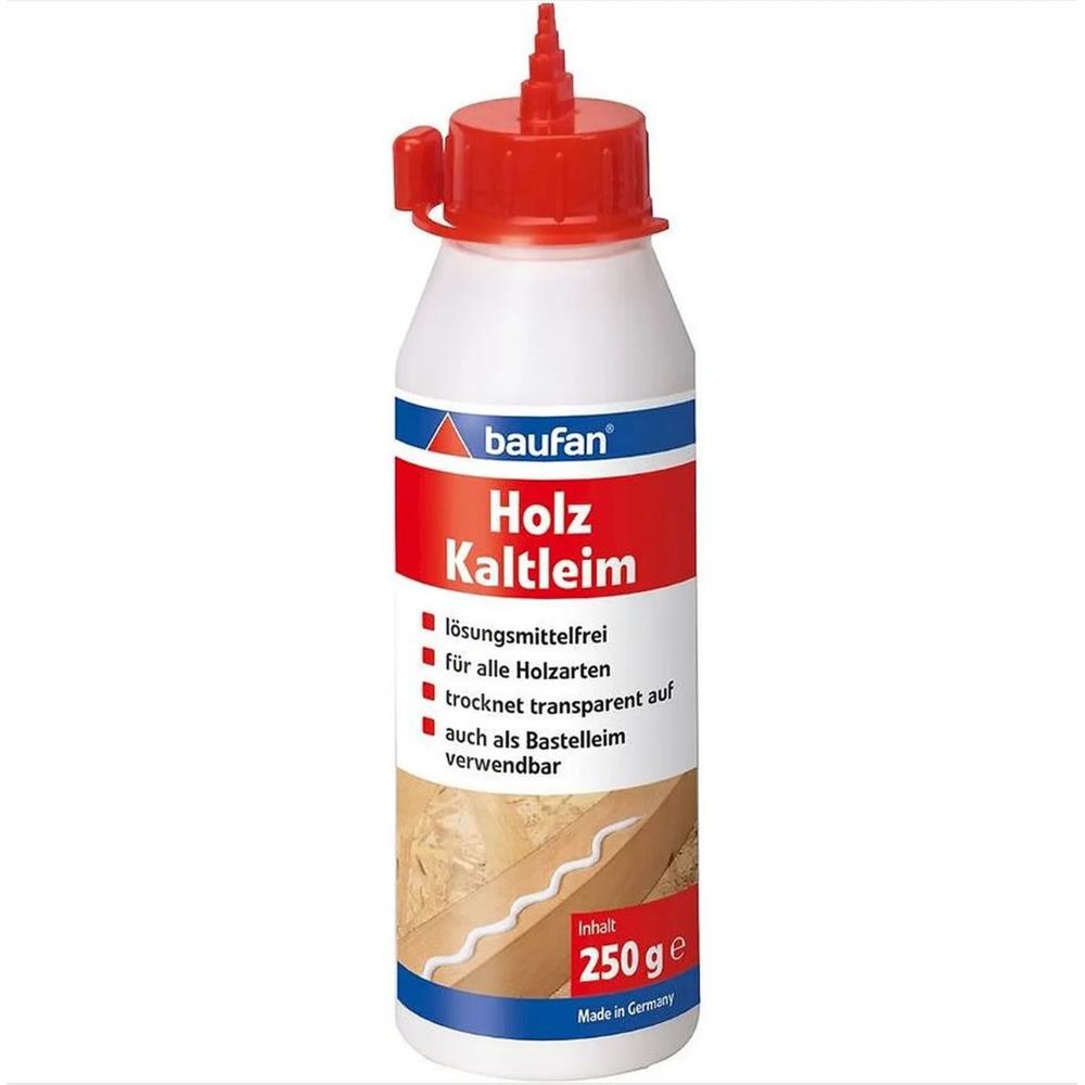 baufan Holz-Kaltleim 250 g Bastelleim Holzleim Bastelkleber Holzkleber