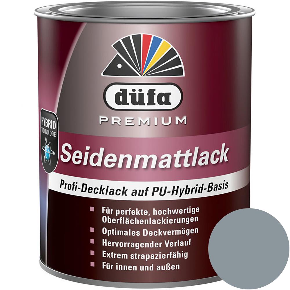 Düfa PREMIUM Seidenmattlack FOG 750 ml Grau Lack matt