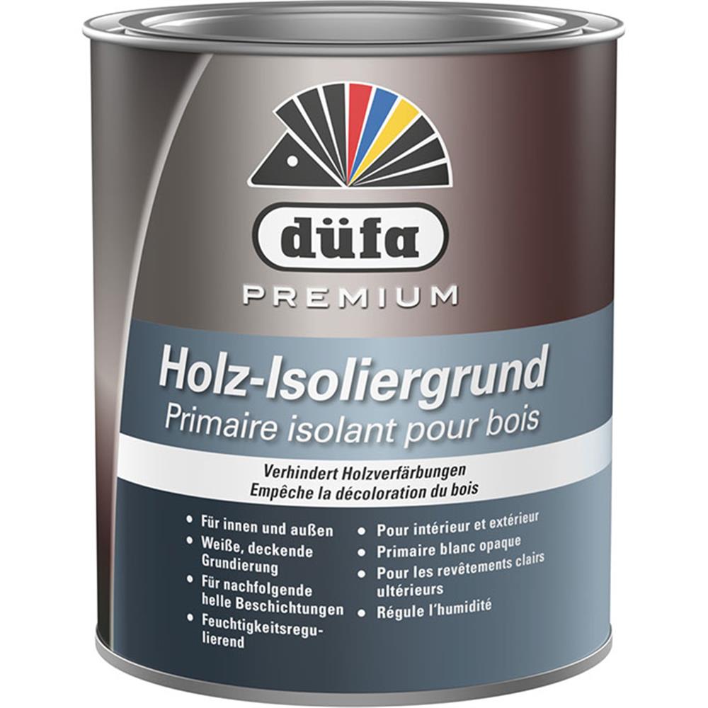 Düfa Premium Holz Isoliergrund WEISS 750 ml Holz-Sperrgrund Holzgrundierung