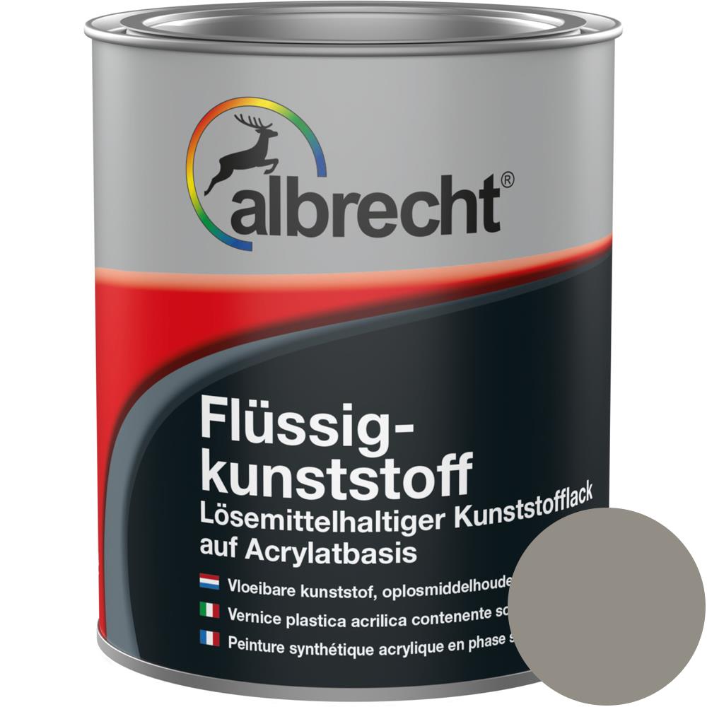 Albrecht Flüssigkunststoff Kunststoff Flüssig Bodenbeschichtung Steingrau 750ml
