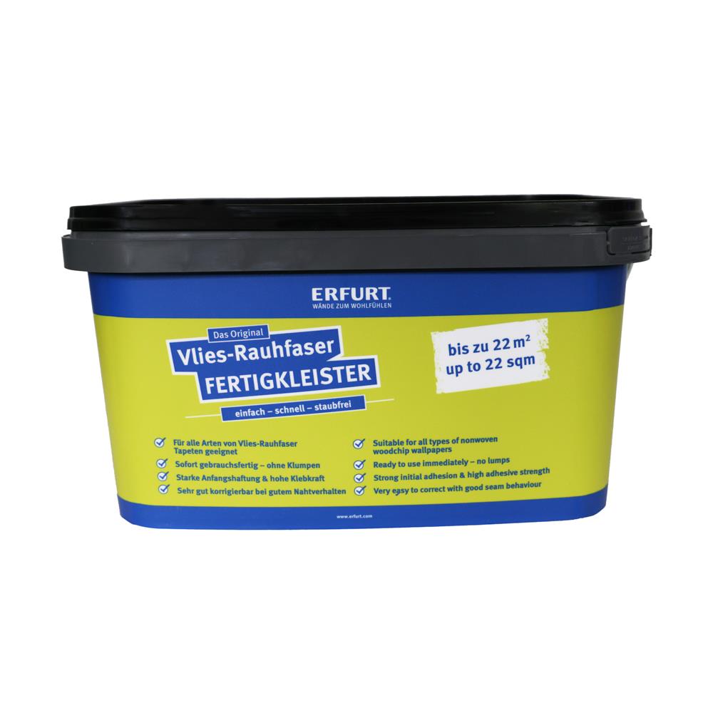 ERFURT Vlies-Rauhfaser Fertigkleister 5 kg Tapetenkleister Gebrauchsfertig
