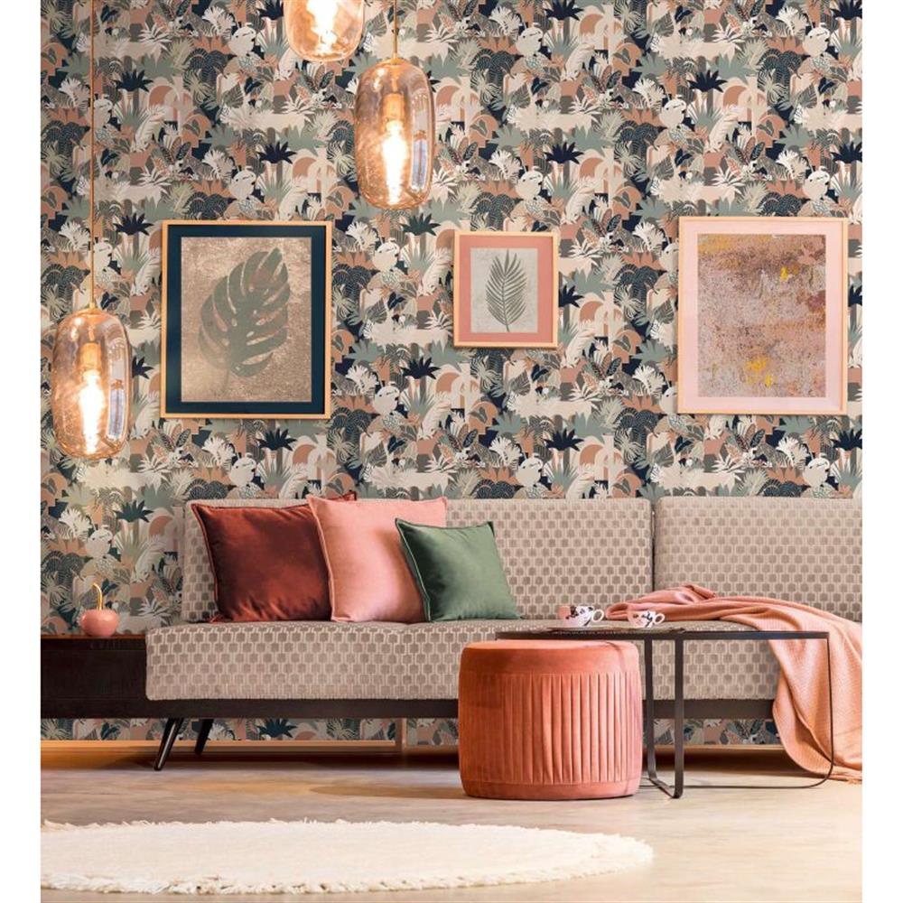 A.S. Création Dschungeltapete Bunt Braun Beige Grün Florale Tapete Vliestapete