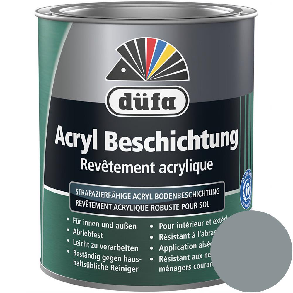 Düfa Acryl-Beschichtung RAL 7000 Fehgrau 750 ml wetterbeständige Bodenbeschichtung