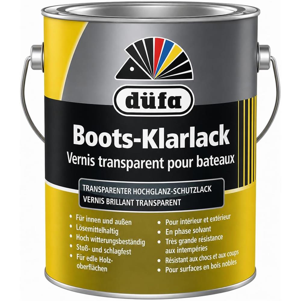 Düfa Boots-Klarlack glänzend 2,5 l Lack Schutzlack Glanzlack