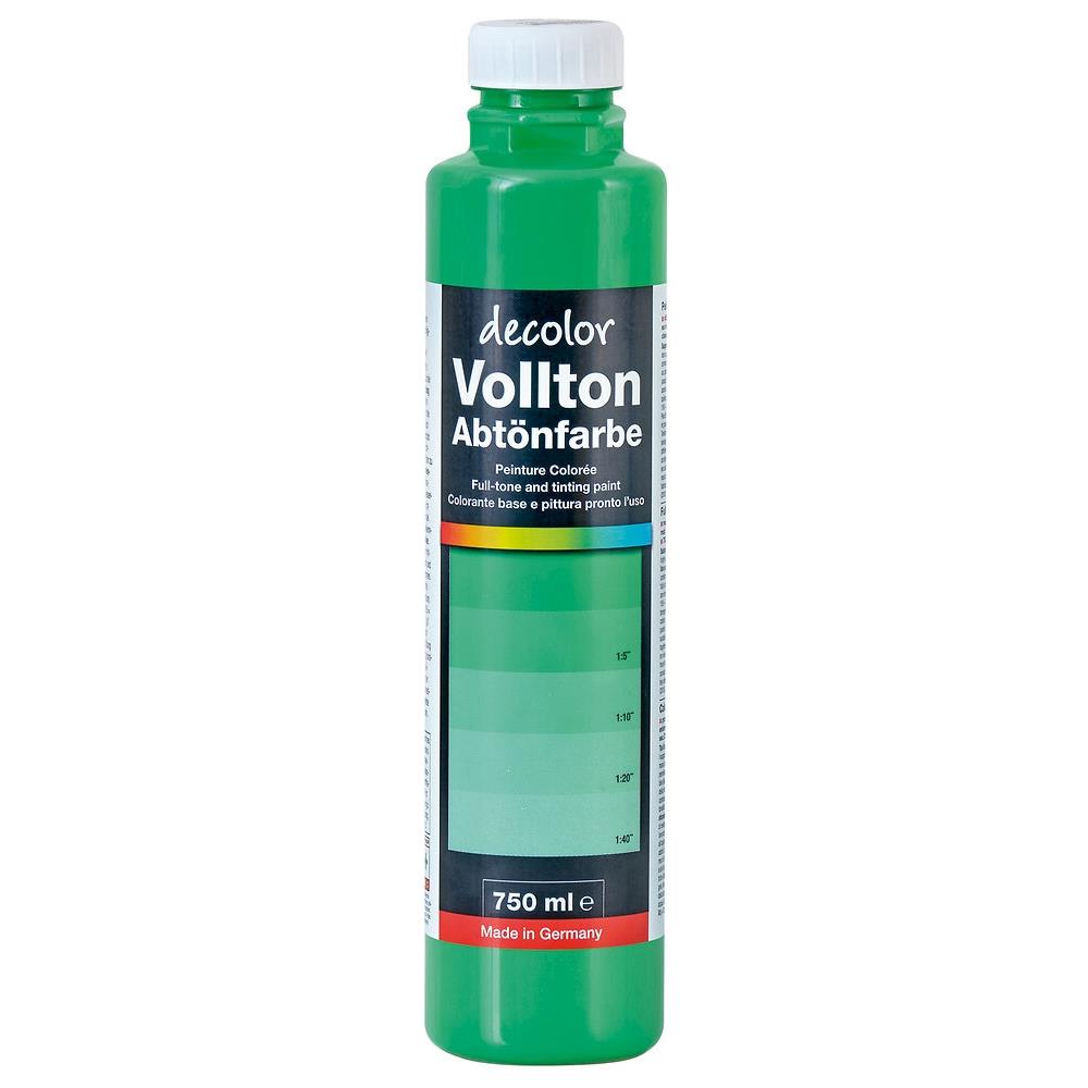 decolor Vollton- und Abtönfarbe, Frühlingsgrün 924, 750 ml