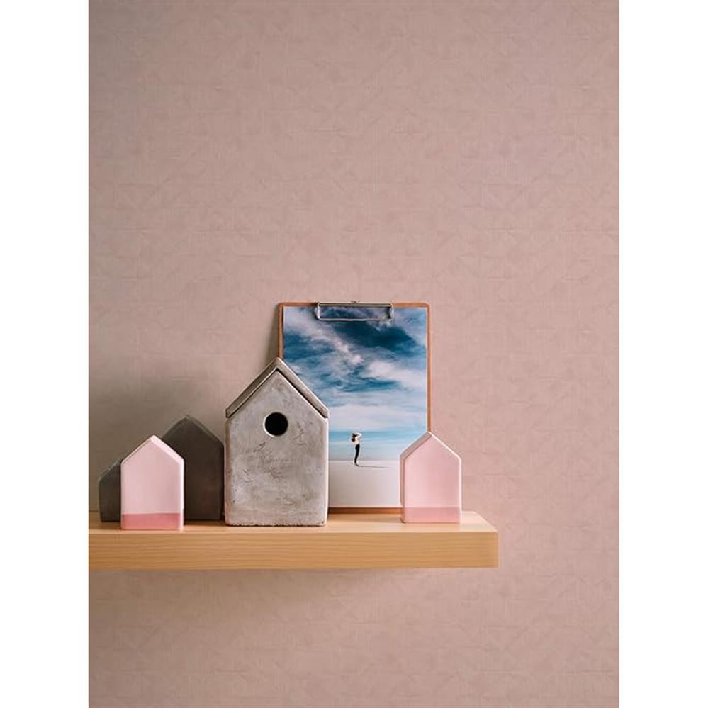 A.S. Création Exotic Life Uni Geometrisch Rosa Vliestapete Mustertapete