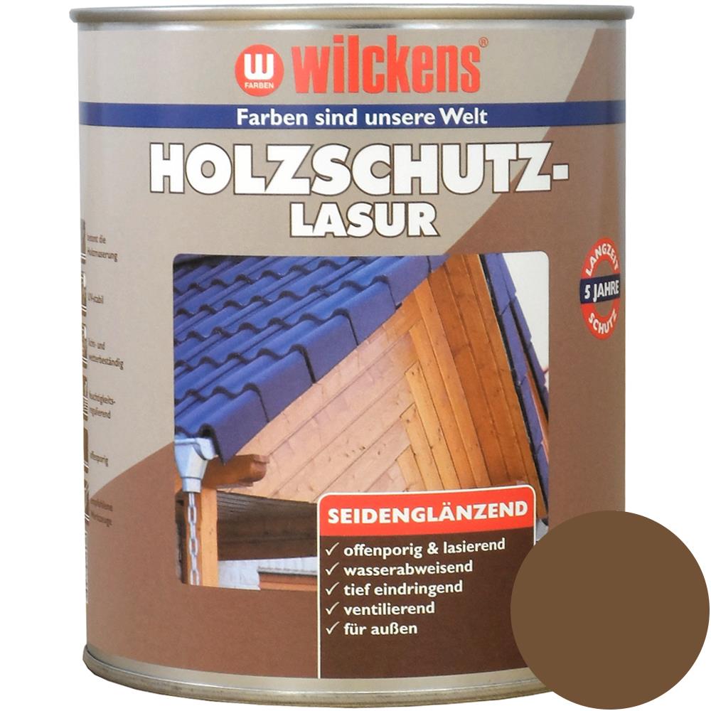 Wilckens Holzschutzlasur seidenglänzend, Nussbaum, 750 ml