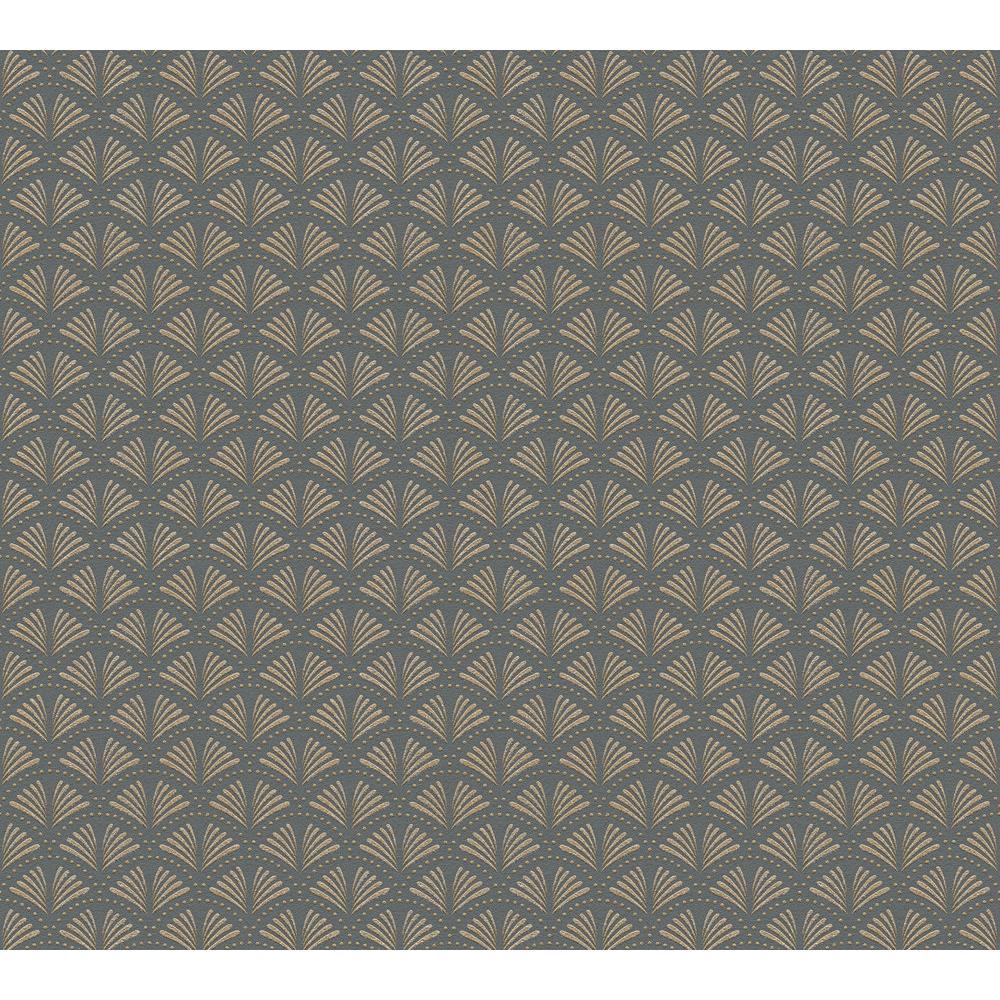 A.S. Création Vliestapete Trendwall matt Grau glänzend Gold