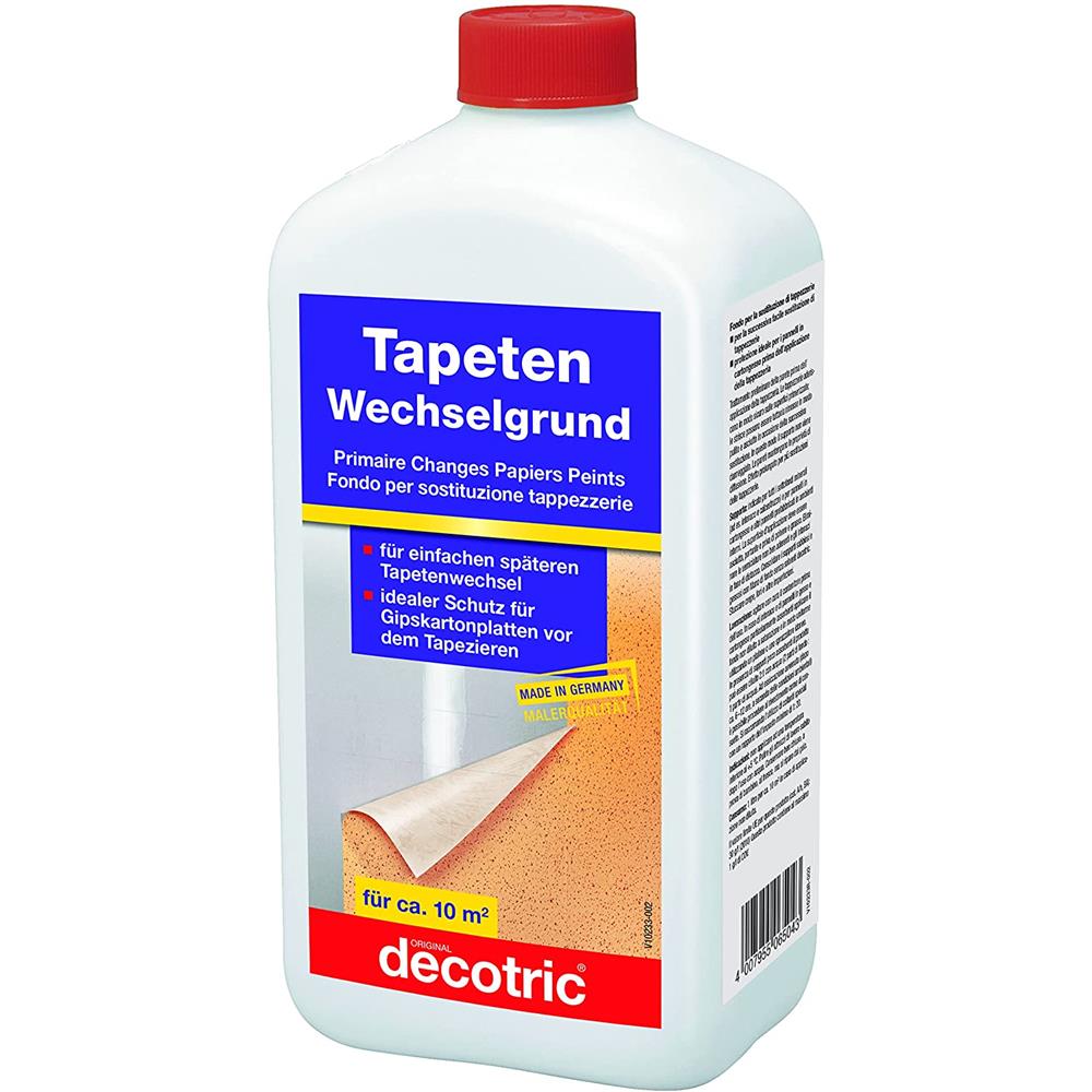 decotric Tapeten-Wechselgrund zum Schutz von Gipskartonplatten 1 Liter