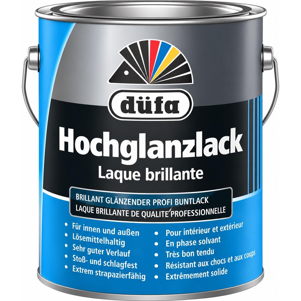 Düfa Hochglanzlack Reinweiß 2,5 l weiß hochglänzend Lack