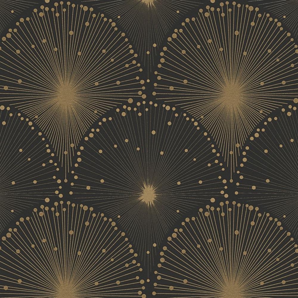 A.S. Création Vliestapete Tapete metallic gold schwarz Mustertapete