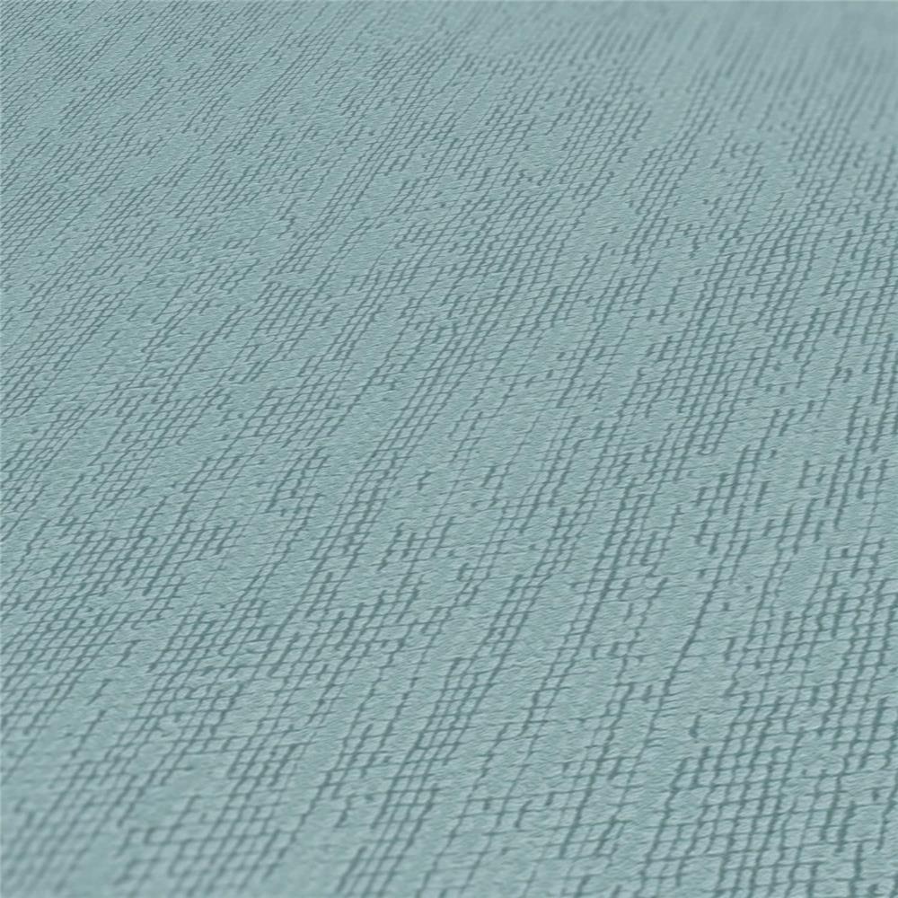 A.S. Création Hygge Skandinavische Tapete Blau Struktur einfarbig Petrol Vliestapete