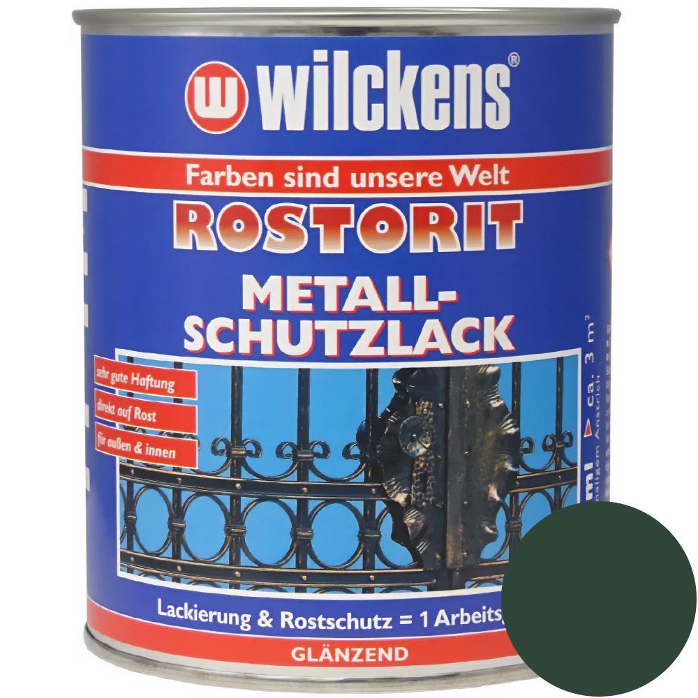 Wilckens Rostorit Metallschutzlack glänzend, Moosgrün (RAL 6005), 750 ml
