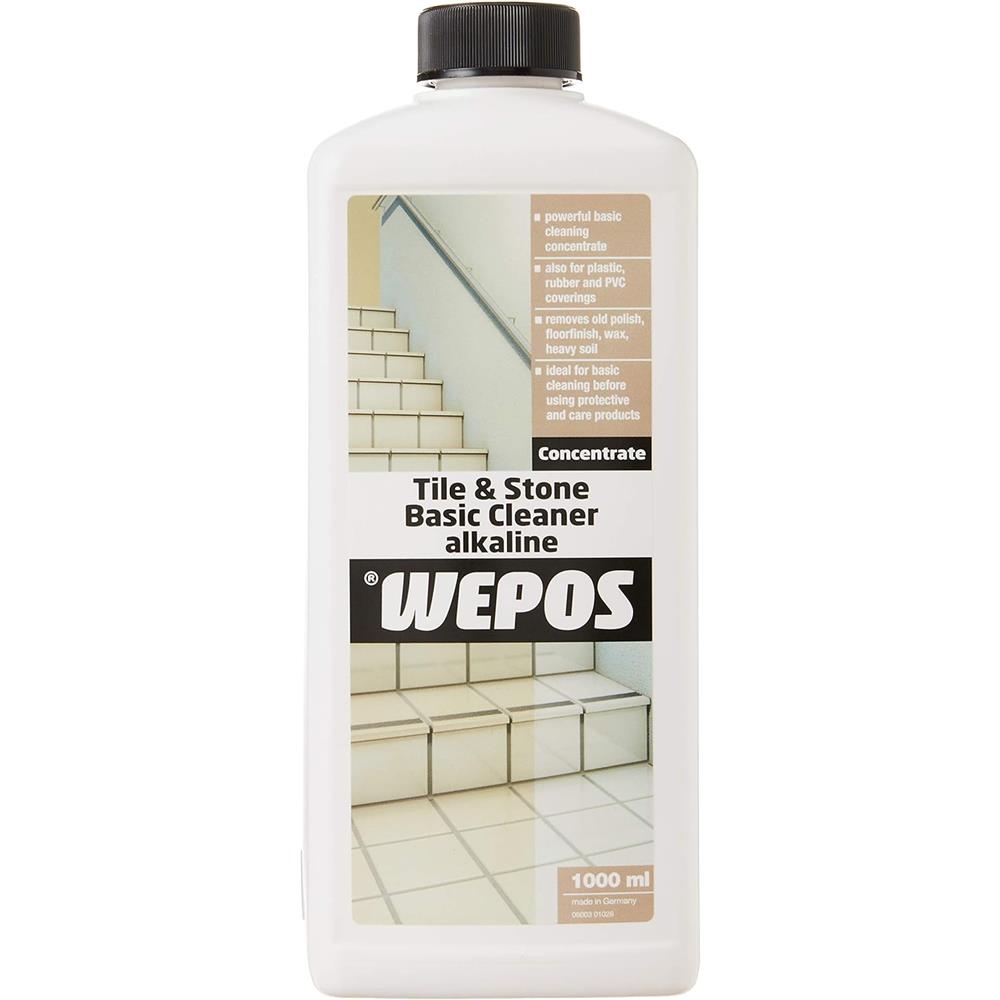 Wepos Fliesen & Stein Grundreiniger säurefrei, 1 Liter
