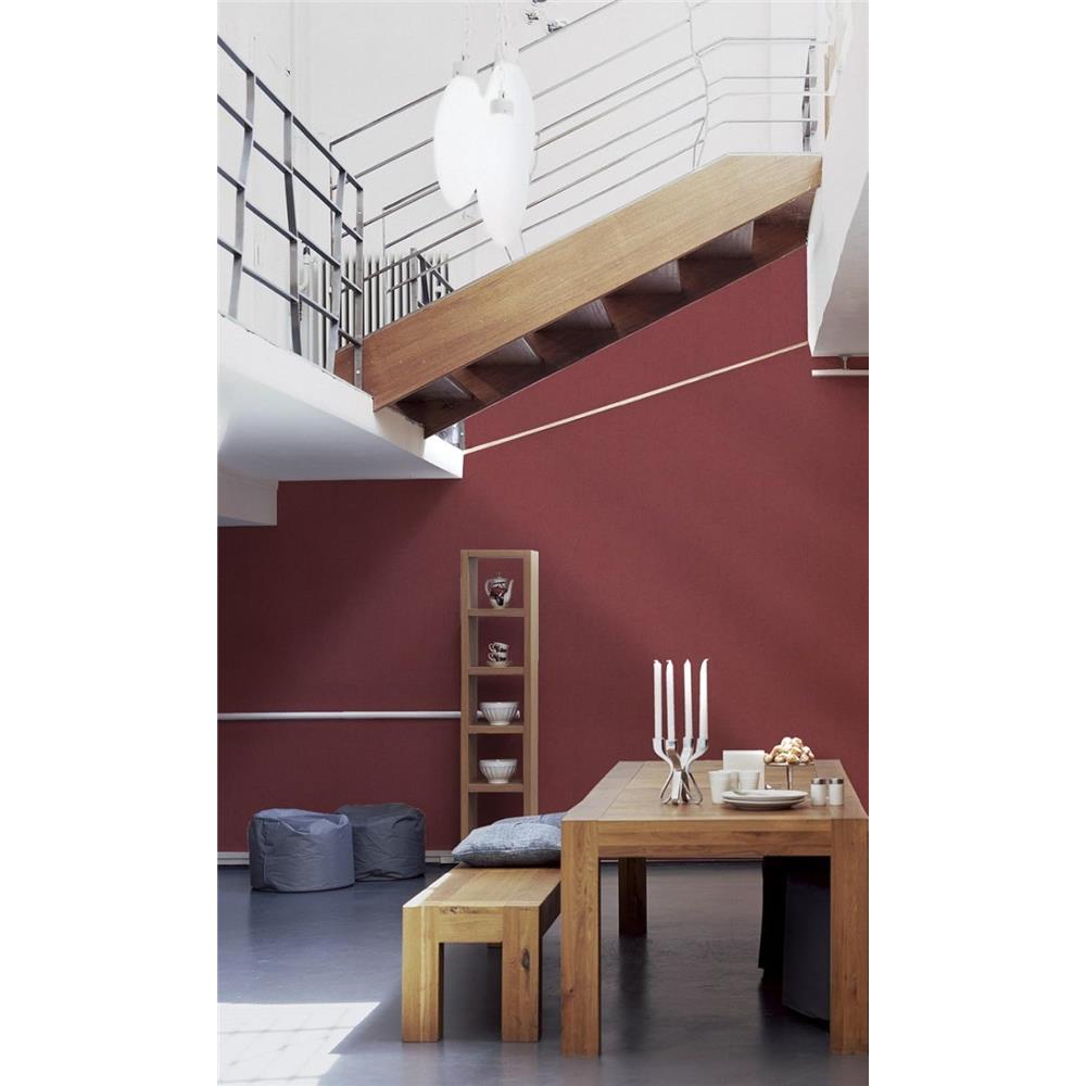 Livingwalls Vliestapete Einfarbig Titanium Bordeaux Rot