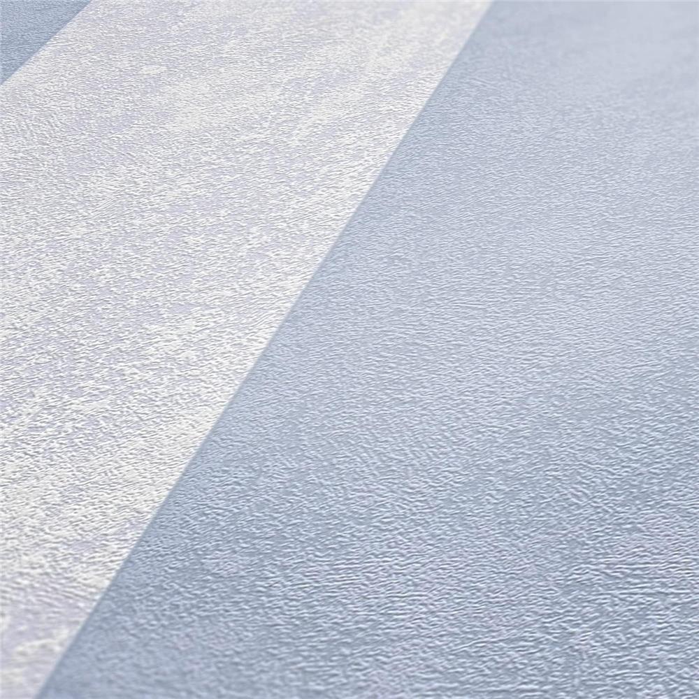 A.S. Création Streifentapete Hellblau Hellgrau Mustertapete Tapete mit breiten Streifen