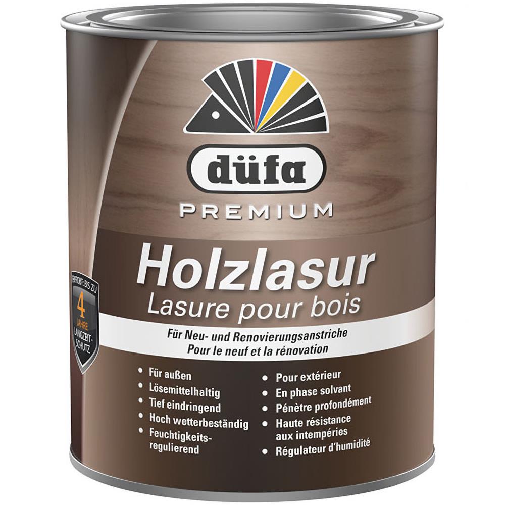 Düfa Premium Holzlasur NUSSBAUM 750 ml Holzbeschichtung Schutzanstrich Holzschutzlasur