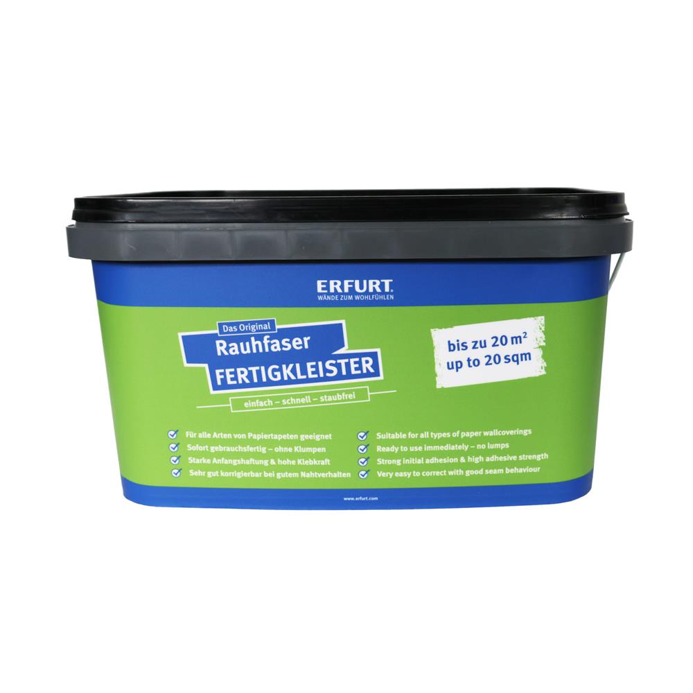 ERFURT Rauhfaser Fertigkleister 5 kg Tapetenkleister Gebrauchsfertig