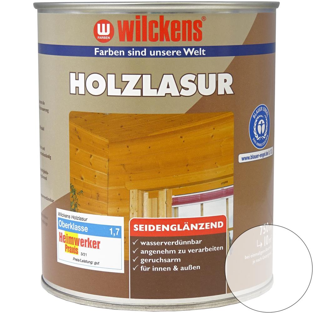 Wilckens Holzlasur LF seidenglänzend, Farblos, 750 ml