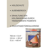 Wilckens Holzschutzlasur seidenglänzend, Nussbaum, 750 ml