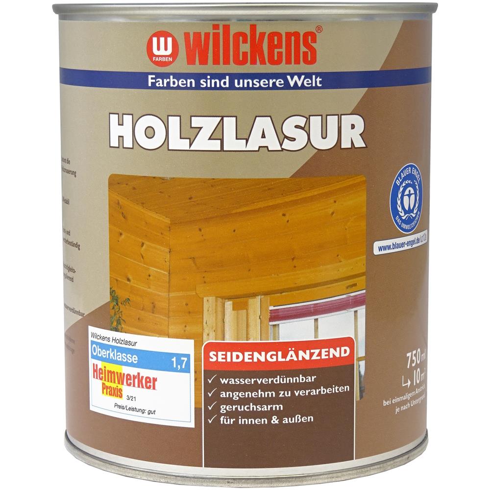 Wilckens Holzlasur LF seidenglänzend, Farblos, 750 ml