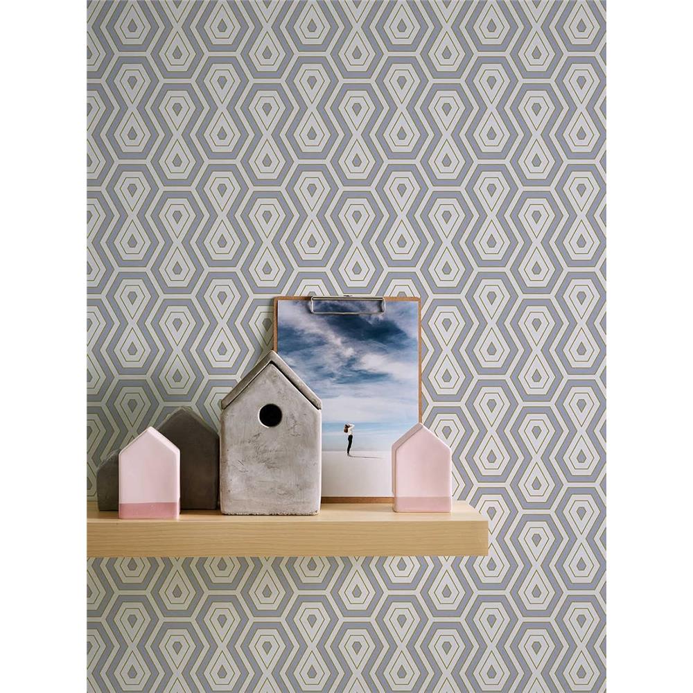 Architects Paper Mustertapete Jungle Chic Retrotapete gold grau weiß matt