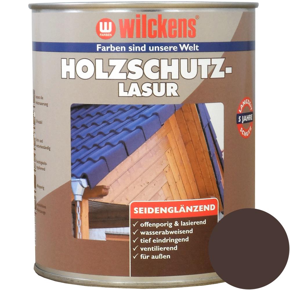 Wilckens Holzschutzlasur seidenglänzend, Palisander, 750 ml