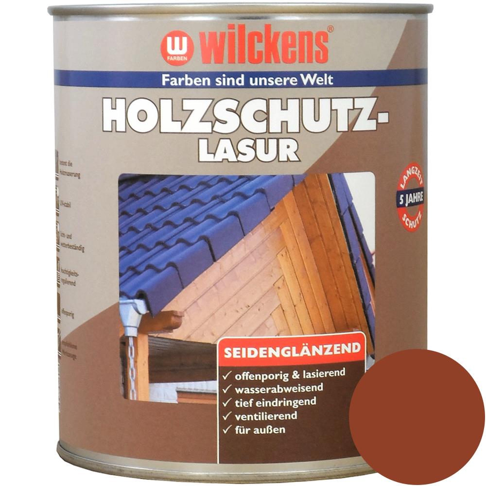 Wilckens Holzschutzlasur seidenglänzend, Mahagoni, 750 ml