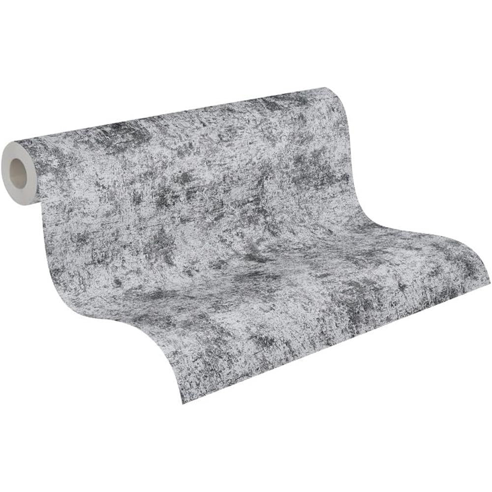 Livingwalls Premium Tapete Schwarz Silber Metallic schimmernd