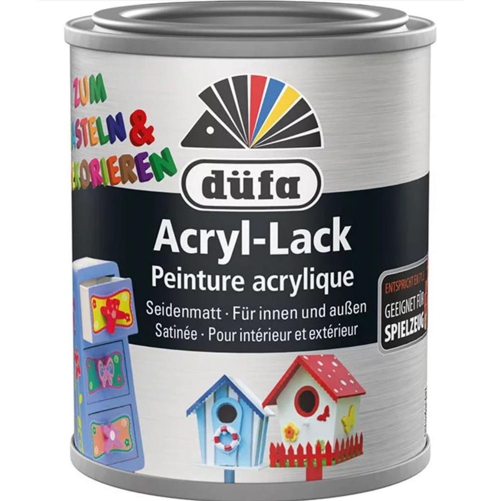 düfa Acryl-Lack Bastellack SCHOKOBRAUN 125ml seidenmatt Spielzeug geeignet Buntlack