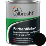 Albrecht Farbenfächer RAL 9005 Schwarz 750 ml Buntlack hochglanz Lack