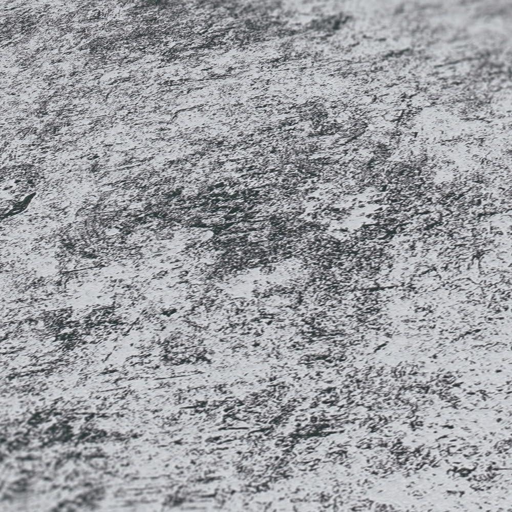 Livingwalls Premium Tapete Schwarz Silber Metallic schimmernd