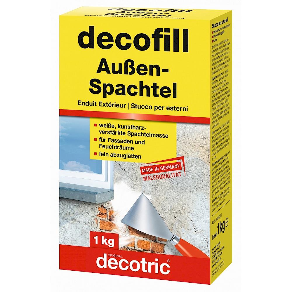decofill Außenspachtel, 1 kg, weiß, witterungsbeständig