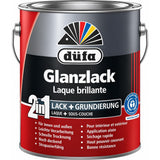 Düfa 2in1 Glanzlack Reinweiß 2,5 l weiß glänzend Lack + Grundierung