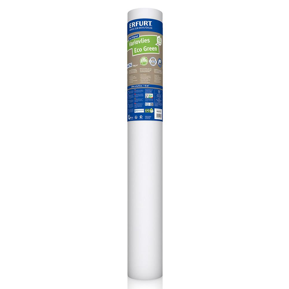 4 Rollen ERFURT Vliestapete Variovlies Eco Green, 20 x 0,75 m, Vlies, Weiß
