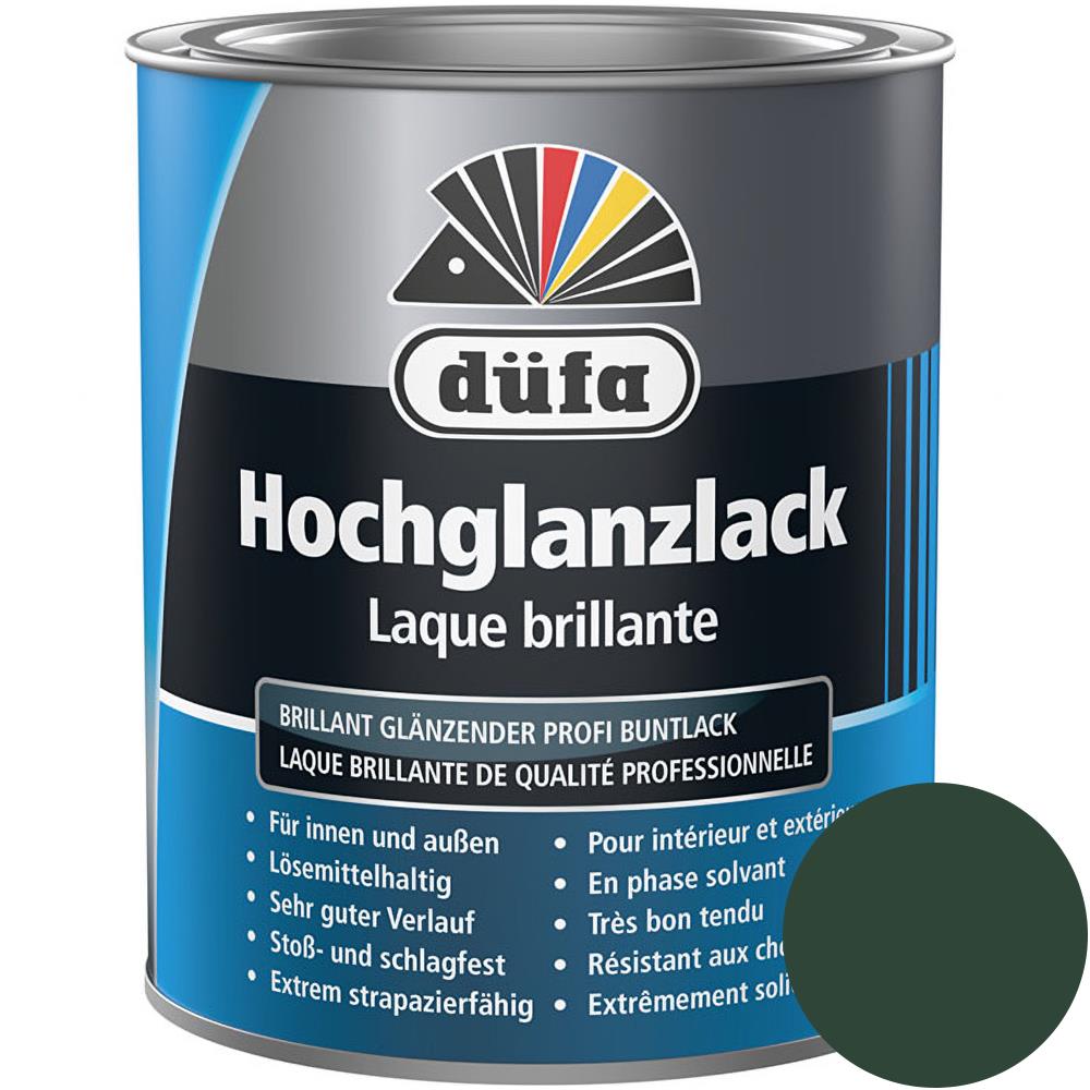 Düfa Hochglanzlack RAL 6005 Moosgrün 750 ml grün hochglänzend Lack
