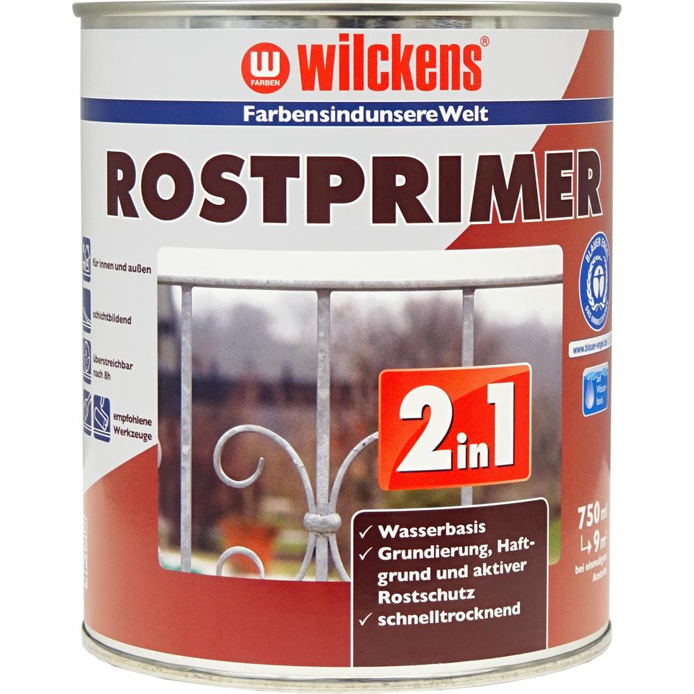 Wilckens 2in1 Rostprimer, Rotbraun, 750 ml