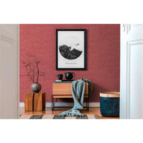 Architects Paper Luxeriöse Tapete metallic rot Unitapete Vliestapete